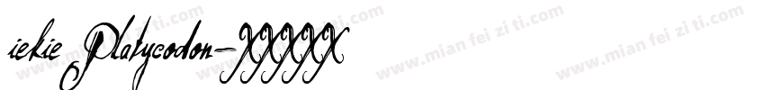 iekie Platycodon字体转换